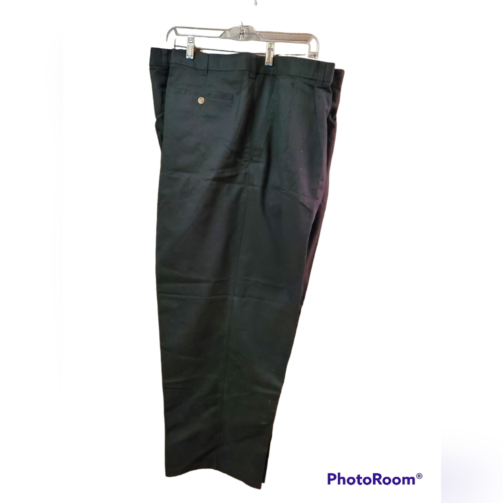 ==^NWT George black wrinkle resistant slacks 48 x 30 - Picture 2 of 10